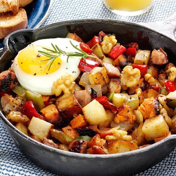 Two Potato Walnut Hash