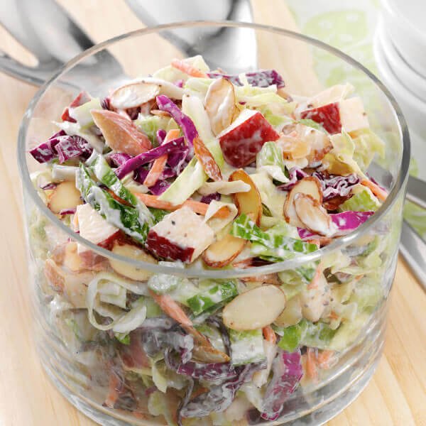 Cabbage, Apple & Almond Slaw